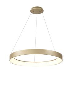 M7757  Niseko Dimmable Pendant Ring 50W LED With Remote Gold